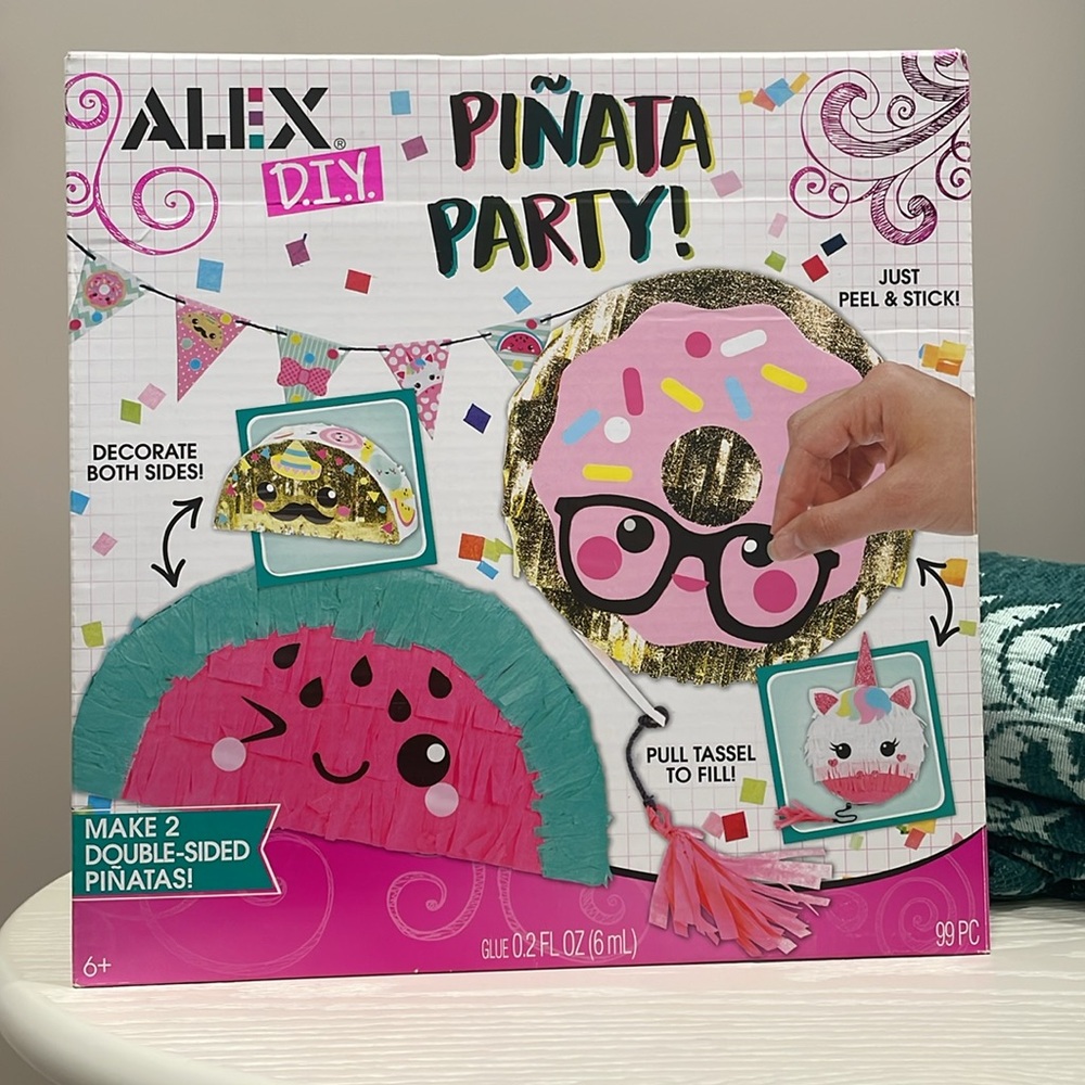 Alex D.I.Y. Piñata Party Make It Yourself Peel & Stick Craft - Ages 6+